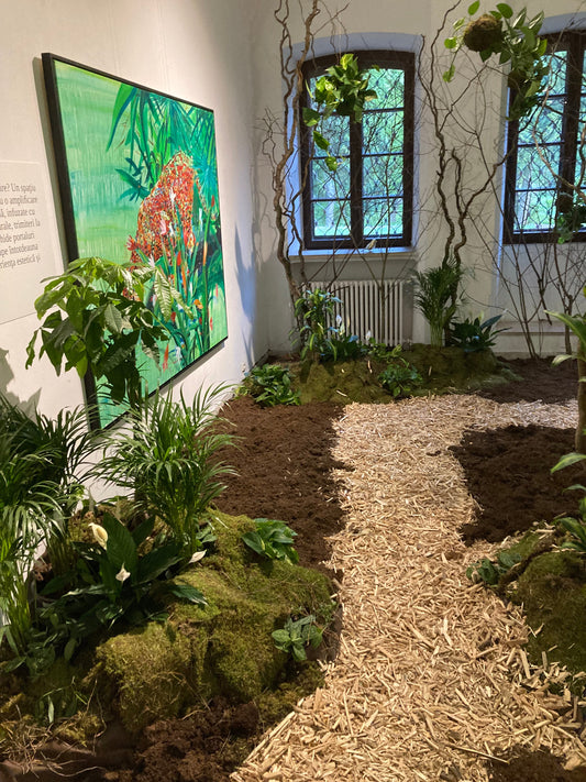 Instalație imersivă la Palatul Mogoșoaia: când pictura și natura spun aceeași poveste