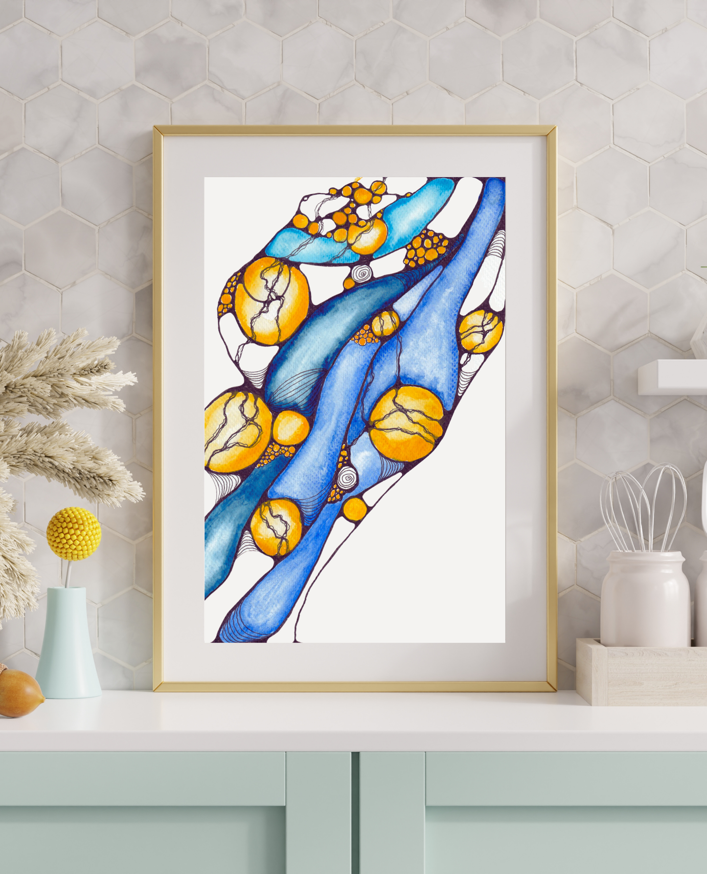 Blue and yellow dream || Neurographica Collection