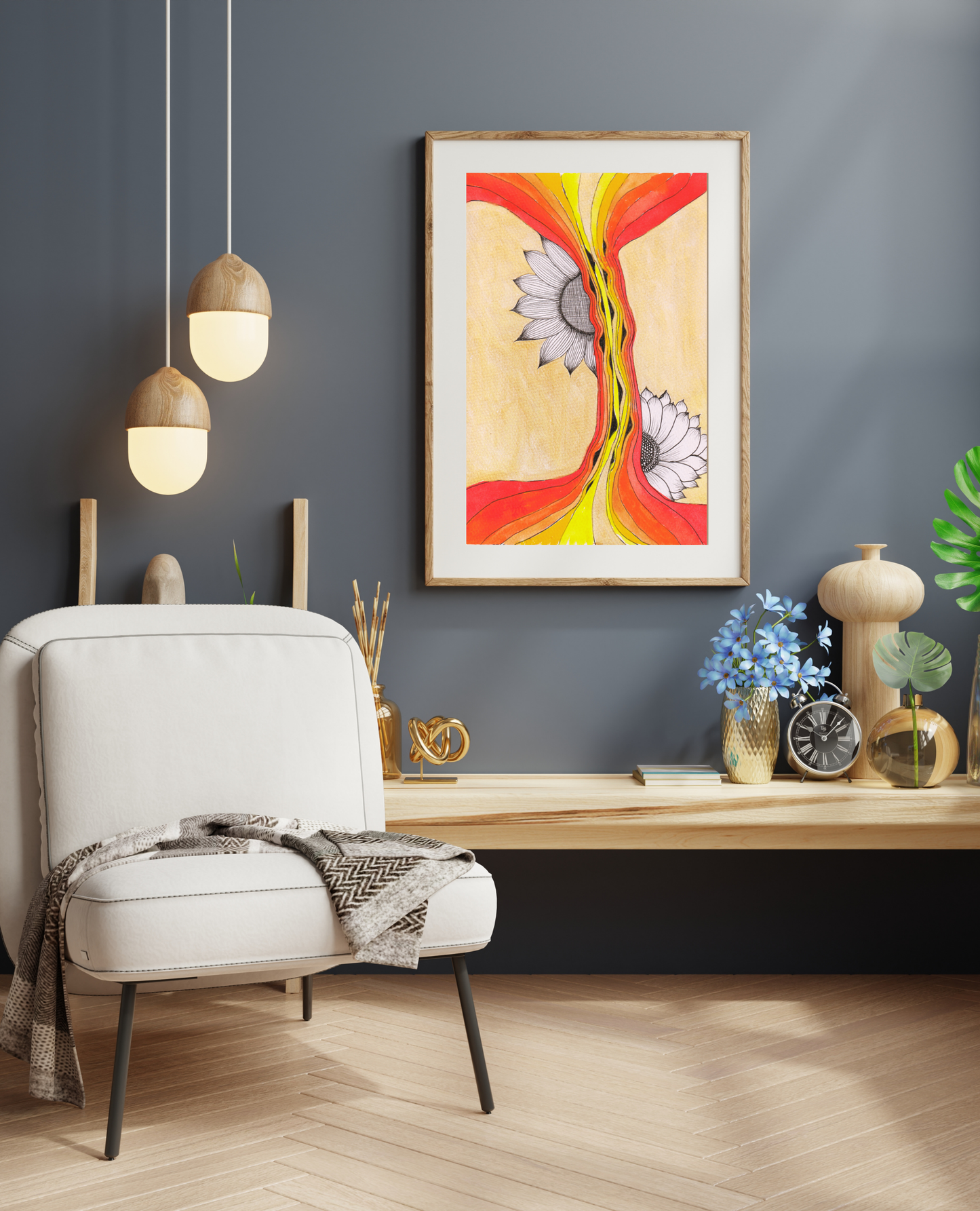Suntset & Flowers || Neurographica Collection