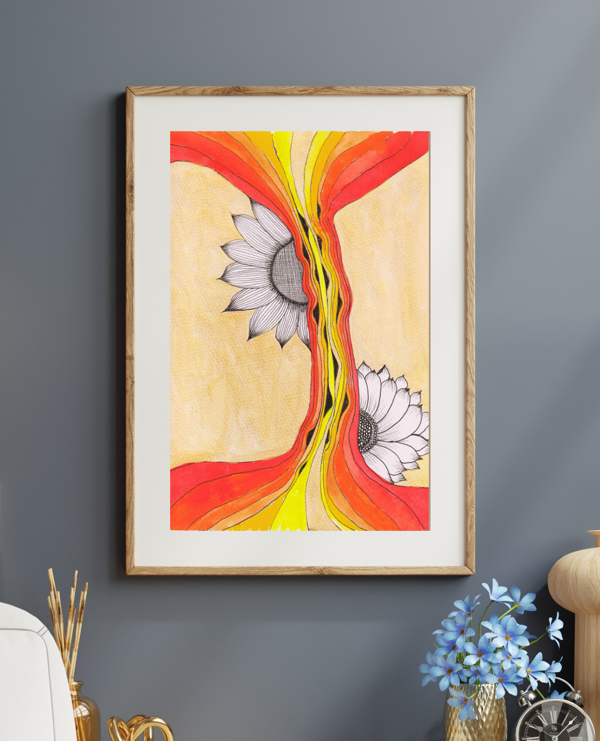 Suntset & Flowers || Neurographica Collection