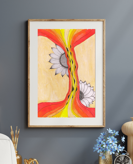 Suntset & Flowers || Neurographica Collection
